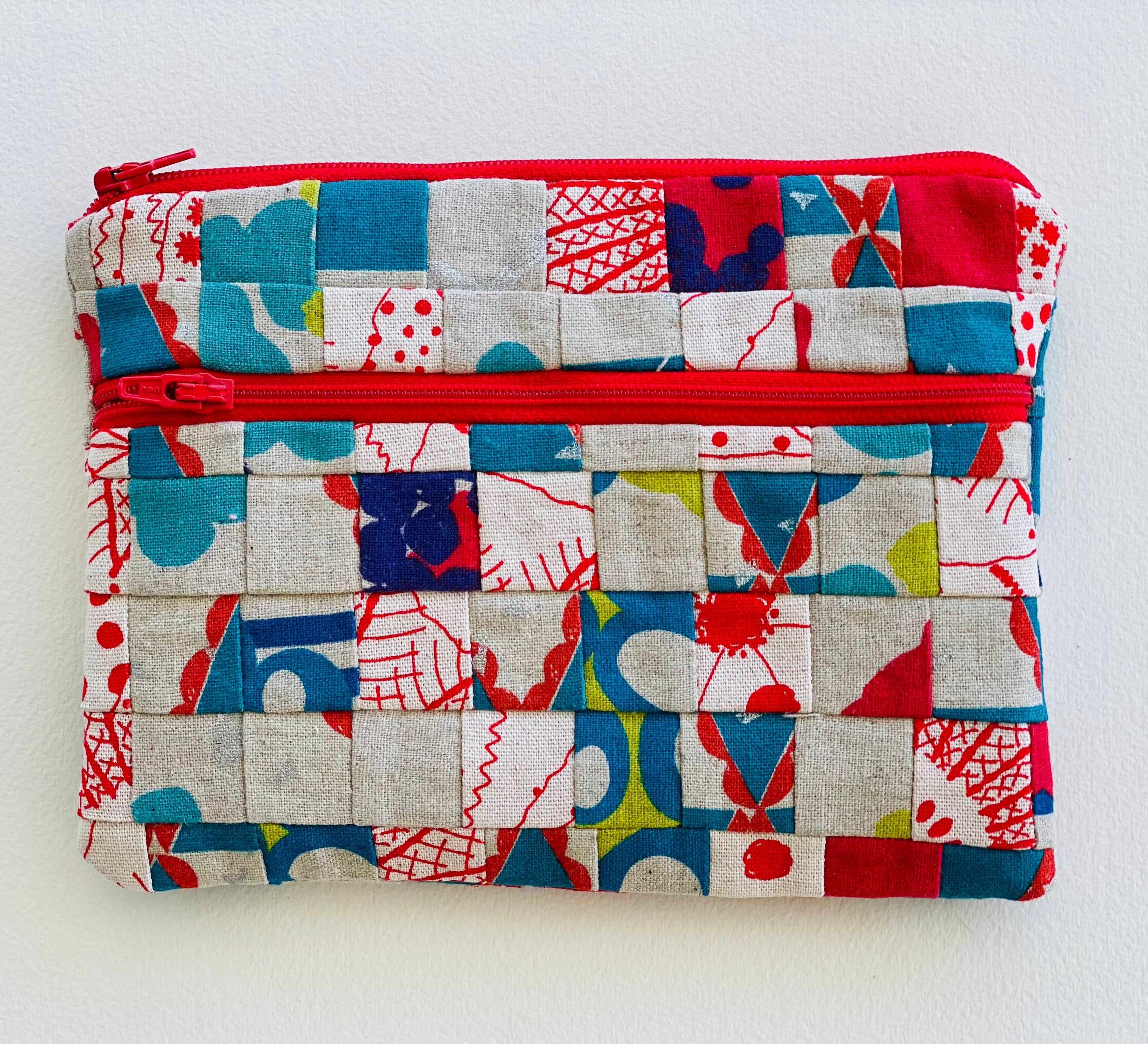 Medium Pieced Zip Pouch 20