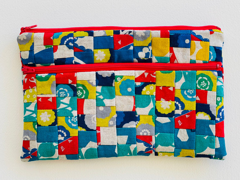 Large Pieced Zip Pouch 10