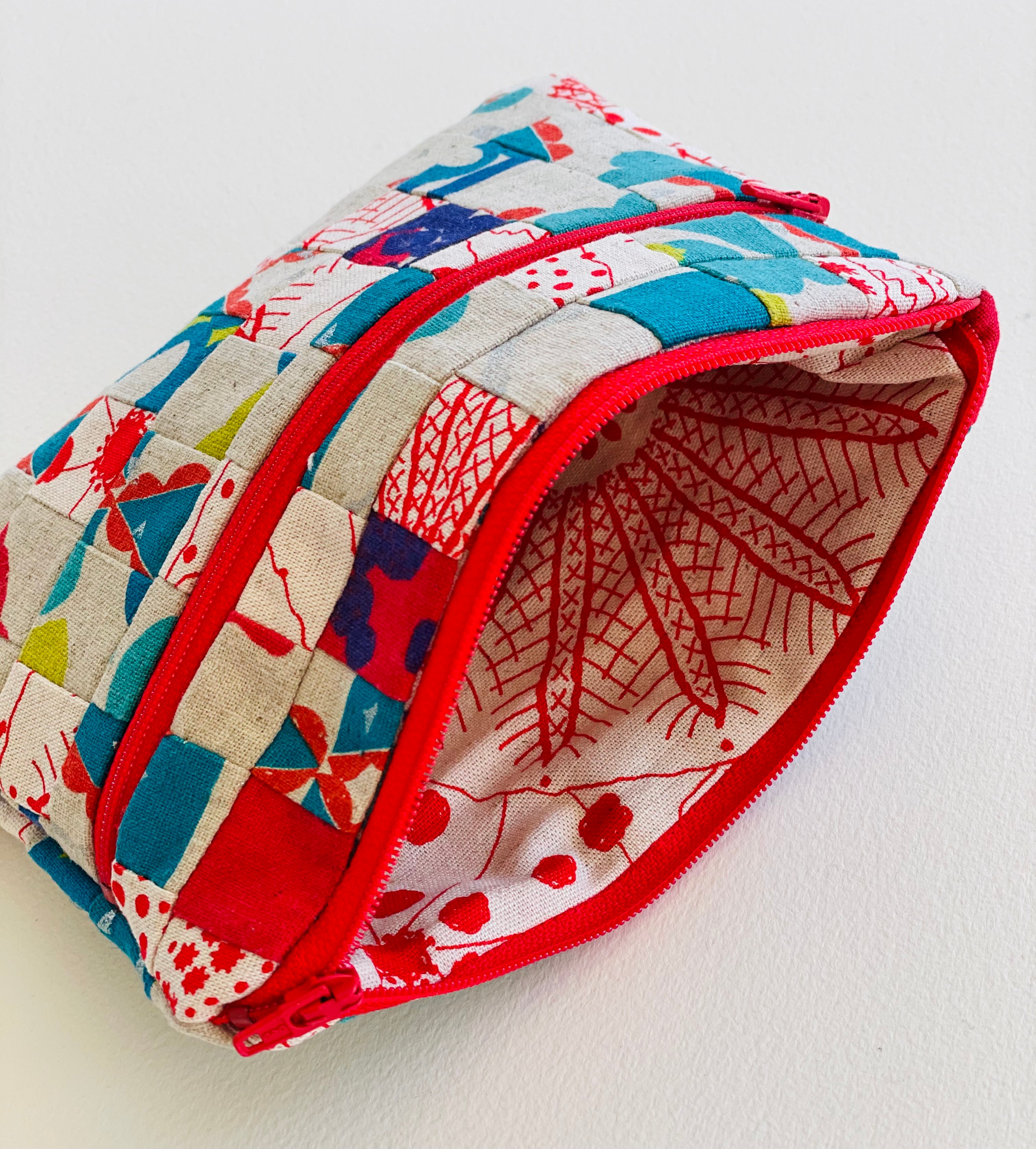 Medium Pieced Zip Pouch 20