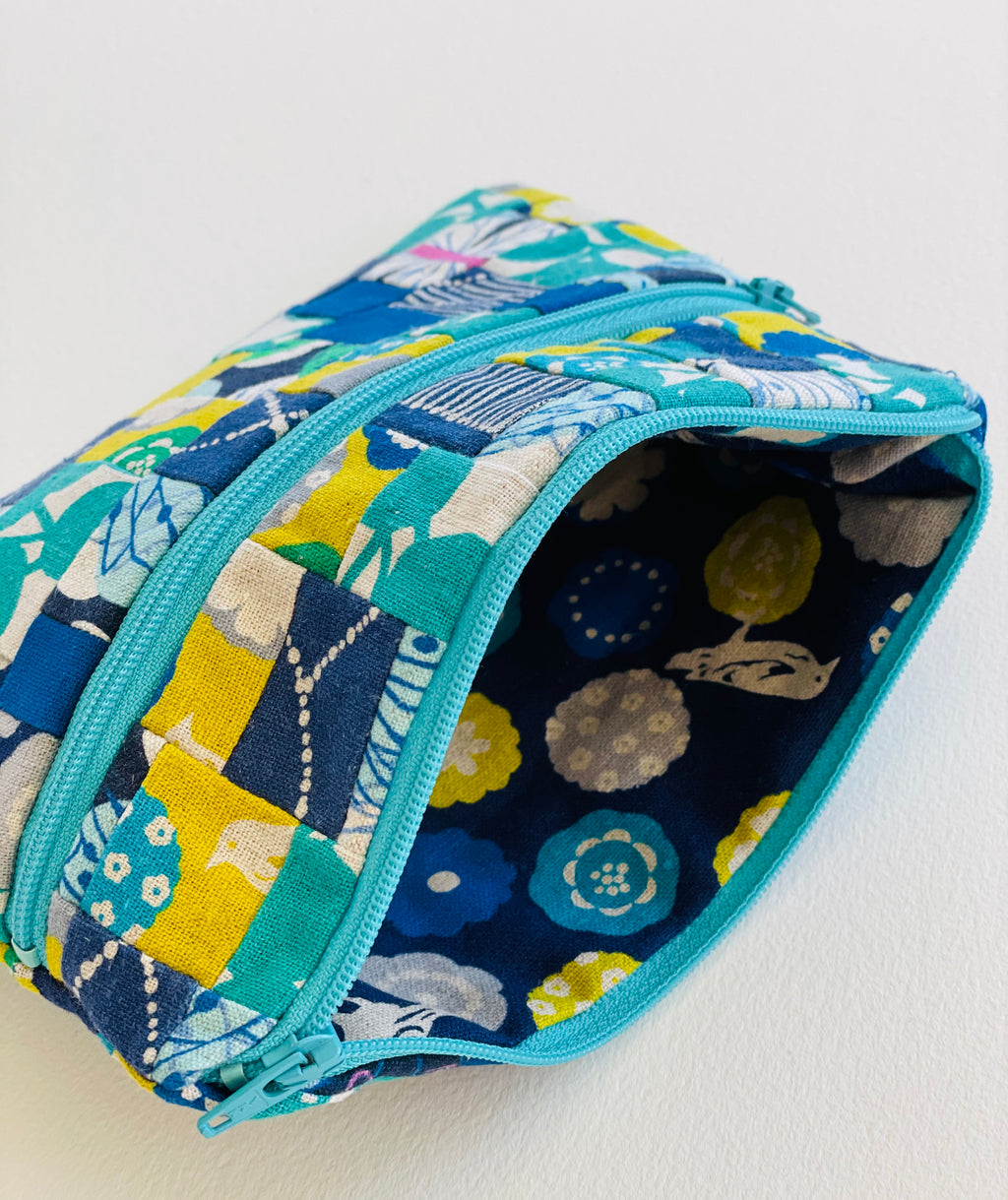 Medium Pieced Zip Pouch 24