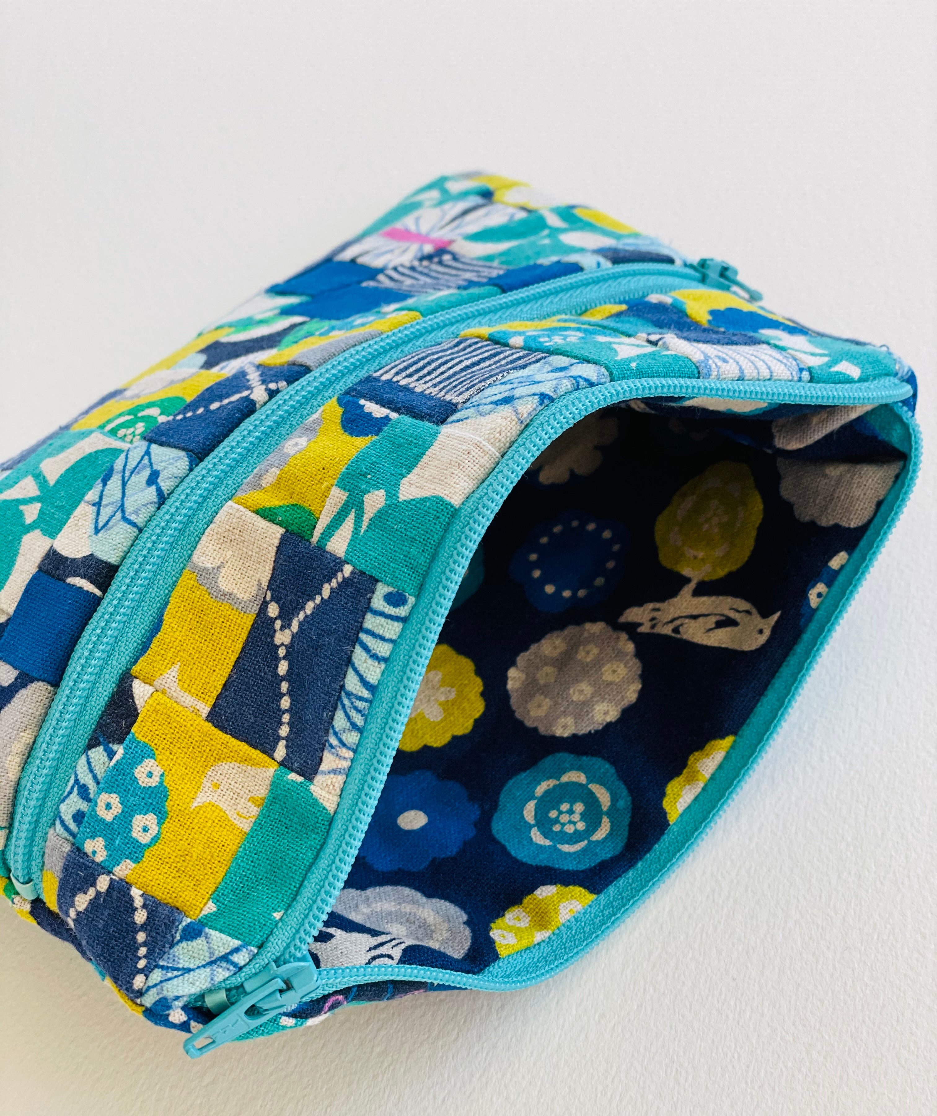 Medium Pieced Zip Pouch 24