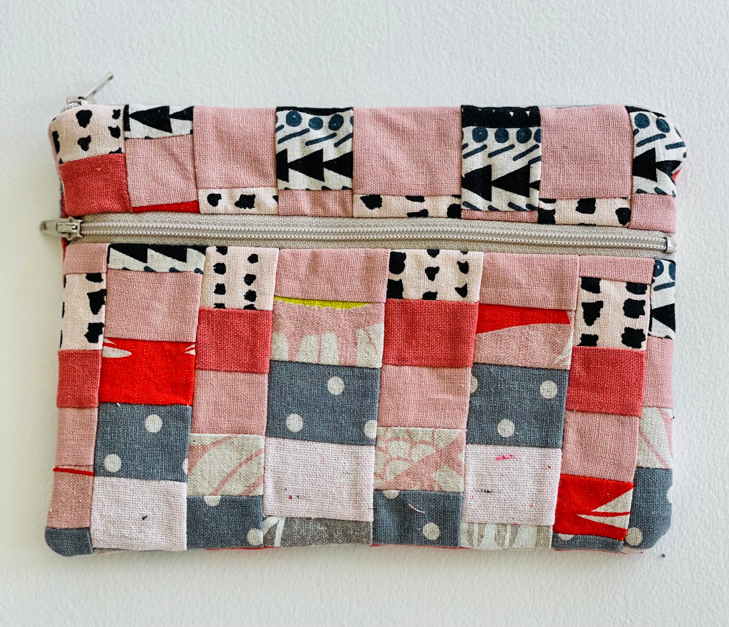 Medium Pieced Zip Pouch 19