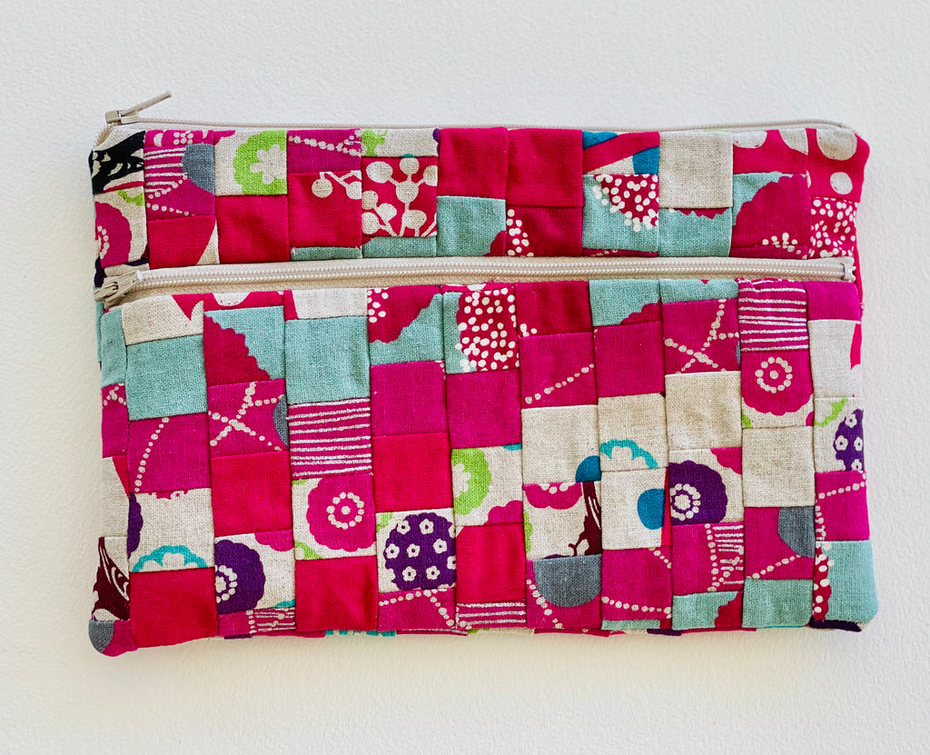 Large Pieced Zip Pouch 12