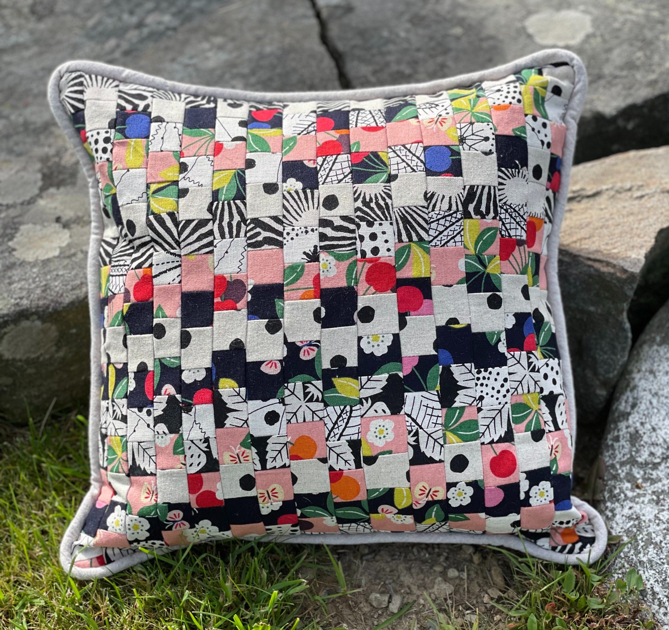 Pieced Japanese Linen Pillow PJL2