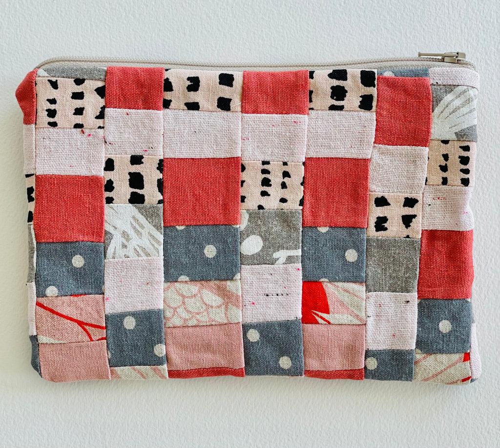 Medium Pieced Zip Pouch 19