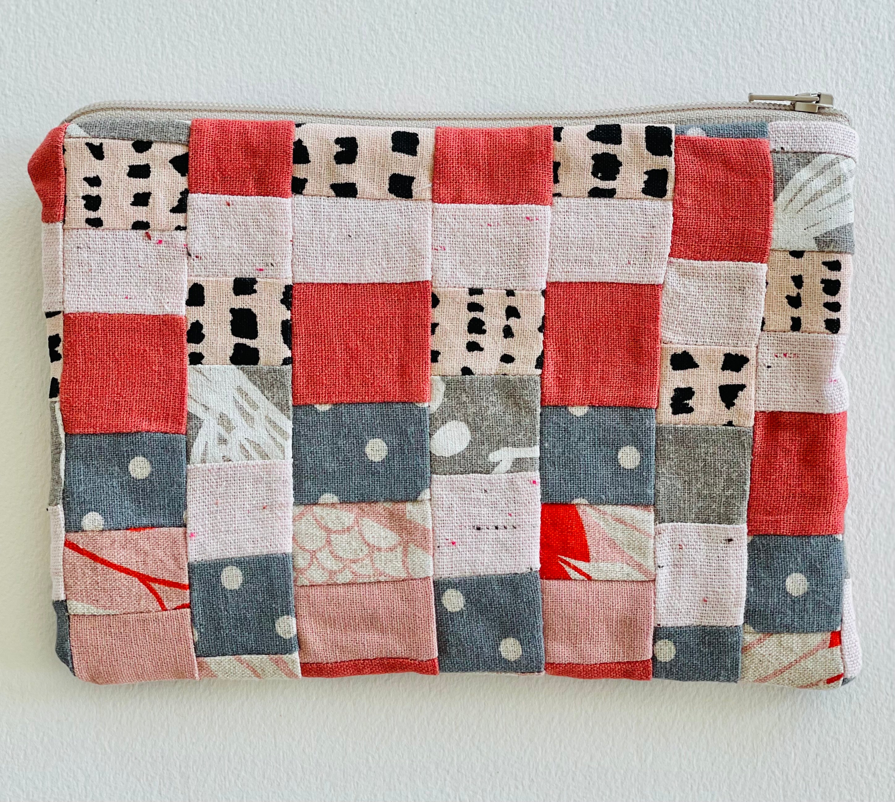 Medium Pieced Zip Pouch 19