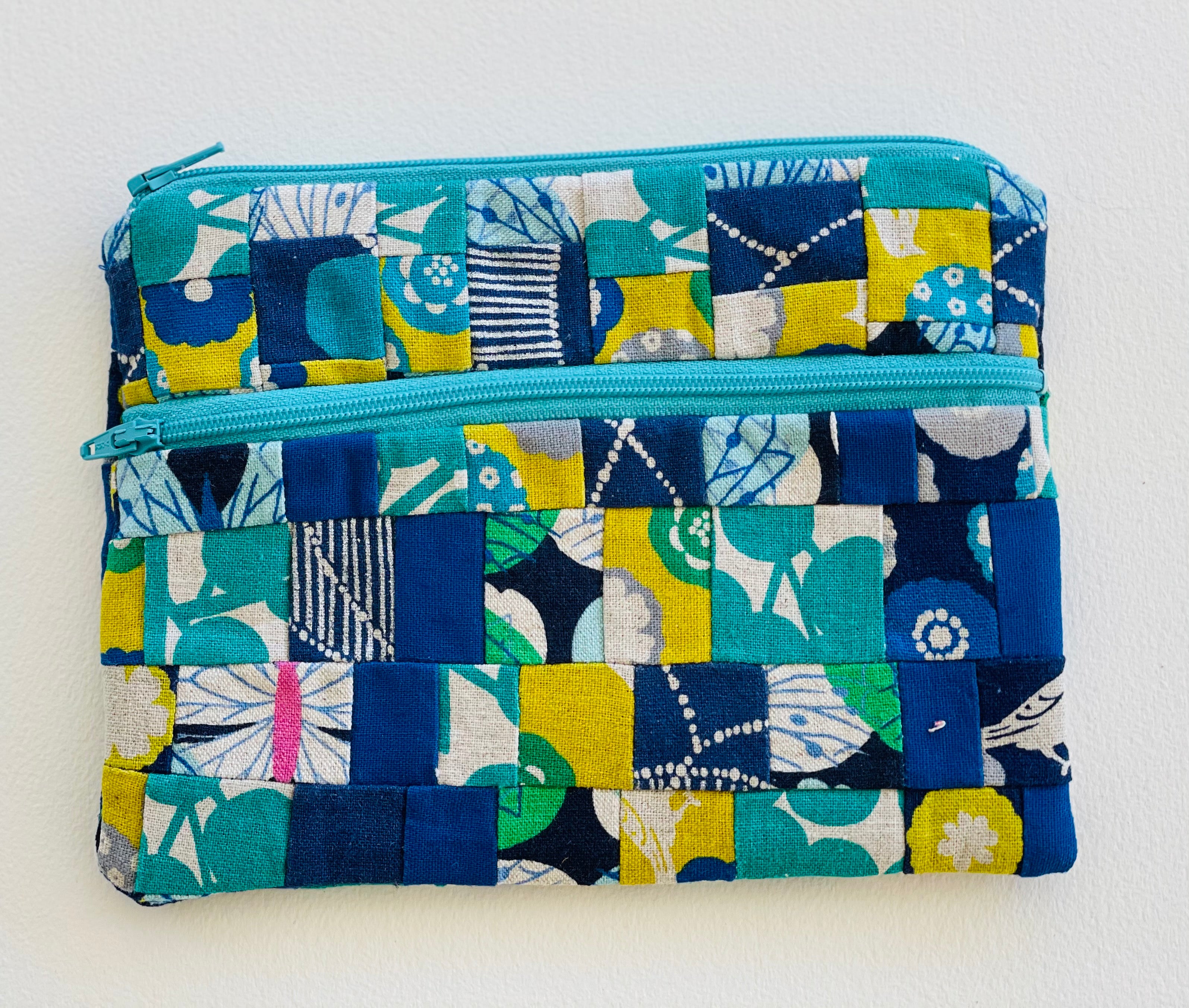 Medium Pieced Zip Pouch 24