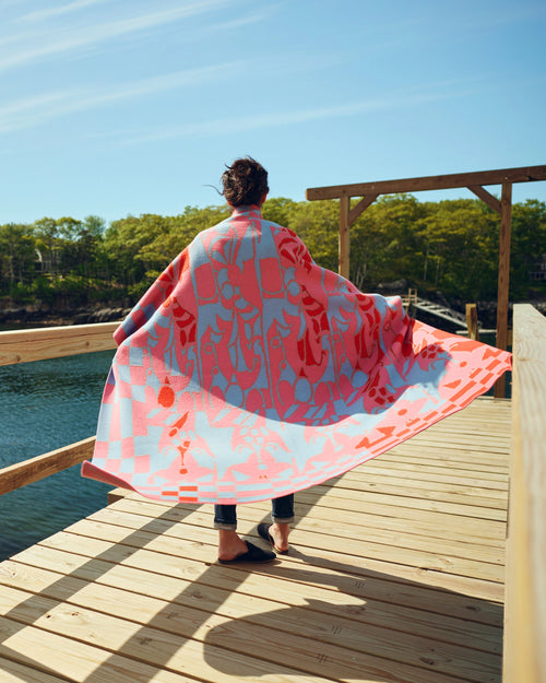 "Popolo" Merino Wool Throw Blanket