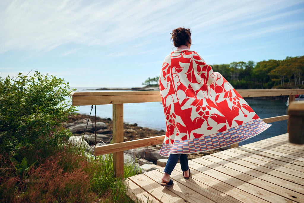 "Tanager" Merino Wool Throw Blanket