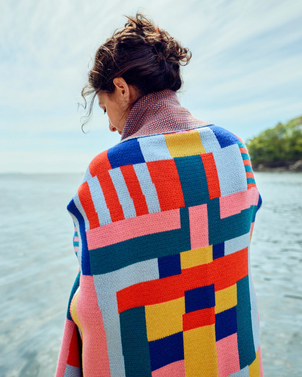 "Playground" Merino Wool Throw Blanket