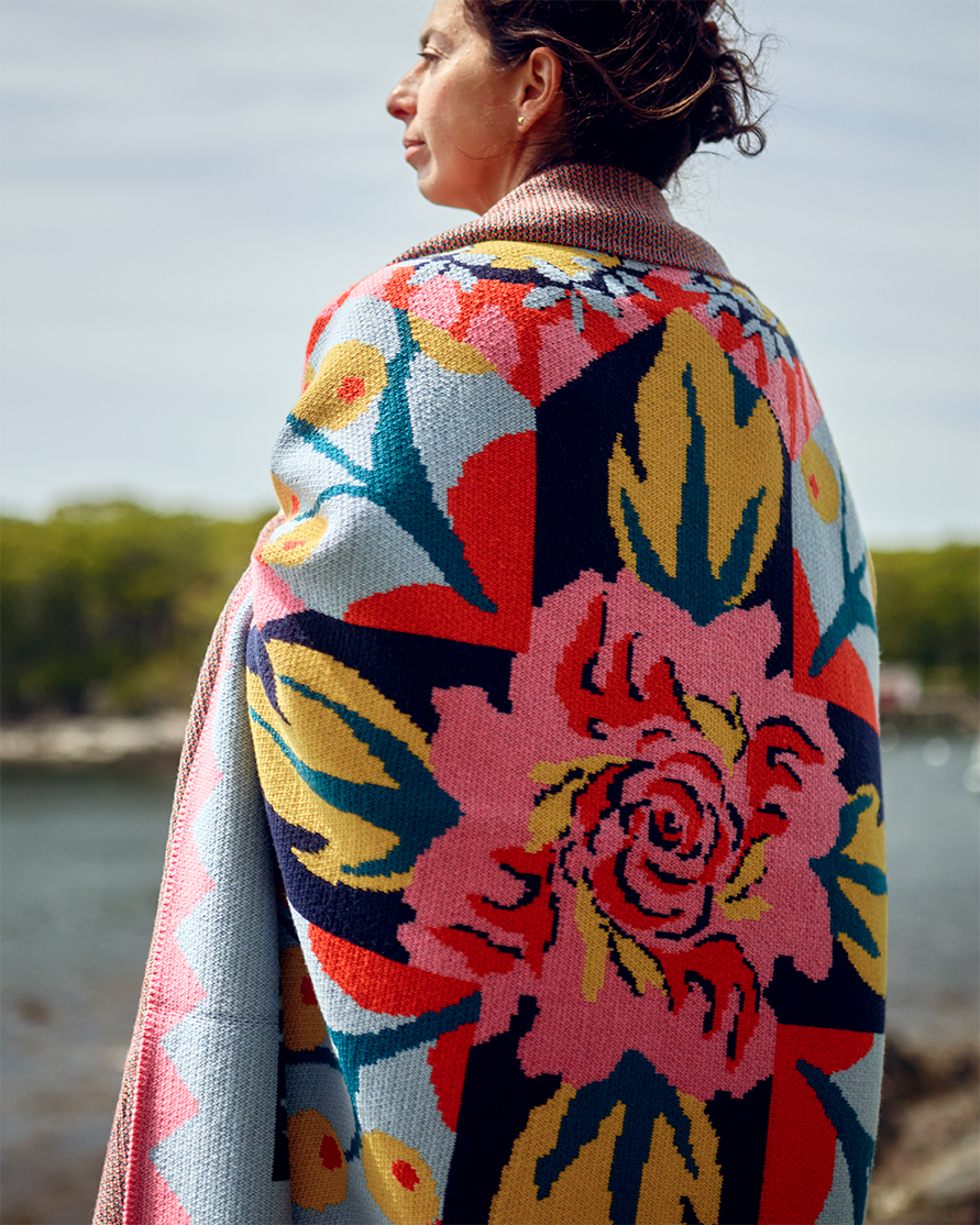 "Encore" Merino Wool Throw Blanket