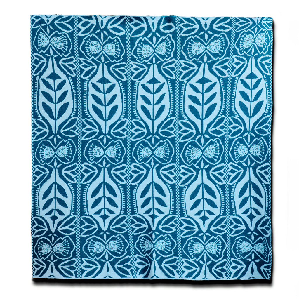 "Silhouette" Merino Wool Throw Blanket