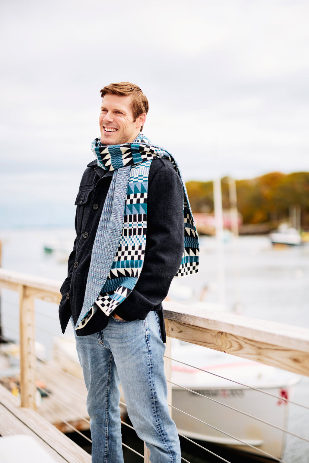 "Cool Jazz" Merino Wool Scarf