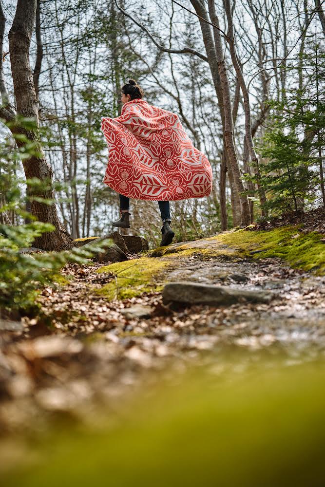 "Silhouette" Merino Wool Throw Blanket