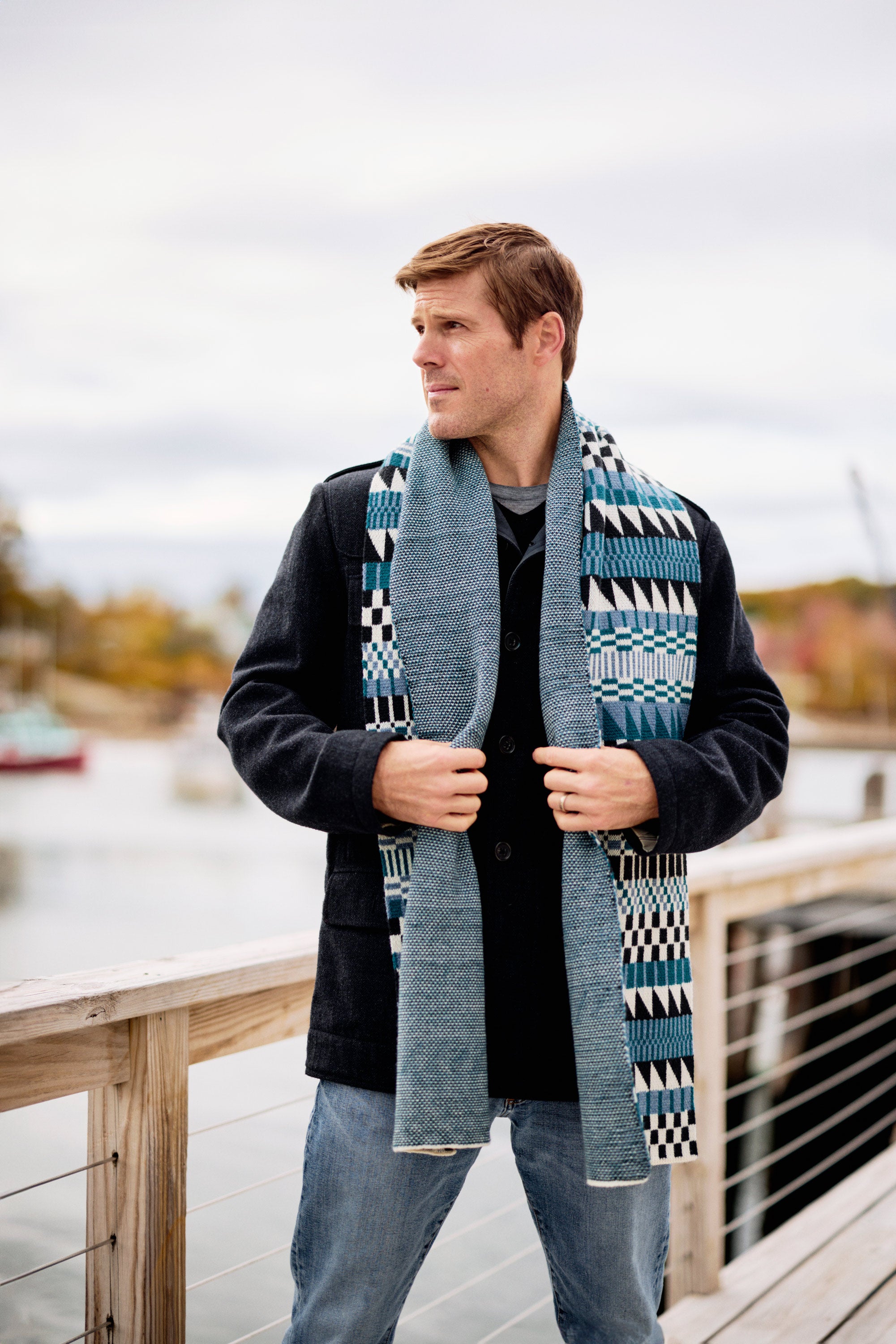 "Cool Jazz" Merino Wool Scarf