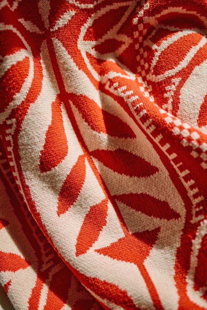 "Silhouette" Merino Wool Throw Blanket