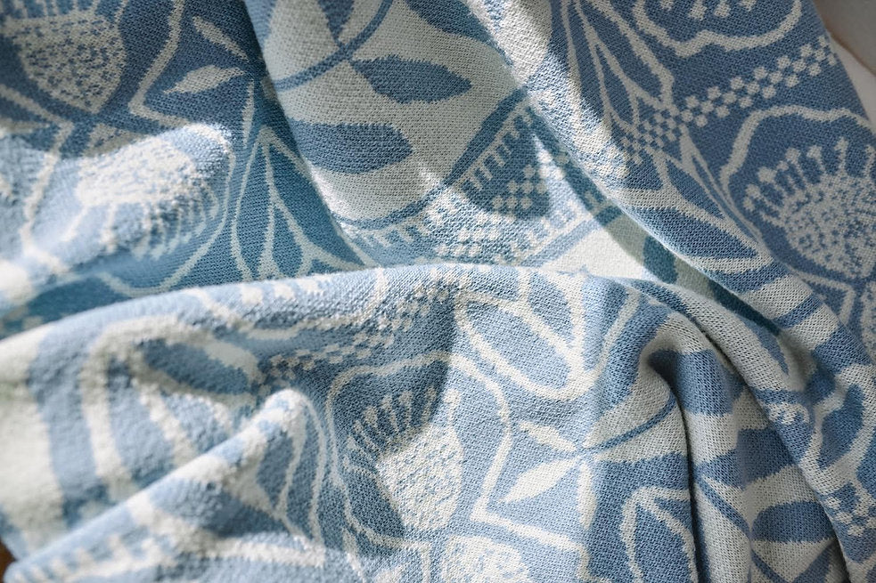 "Silhouette" Merino Wool Throw Blanket
