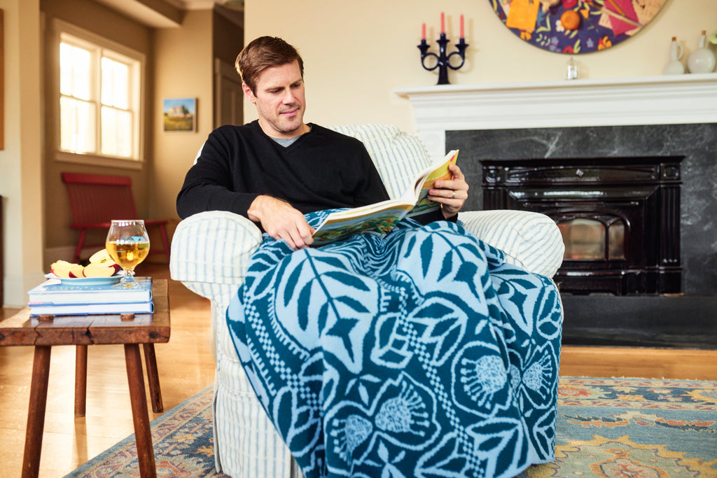 "Silhouette" Merino Wool Throw Blanket