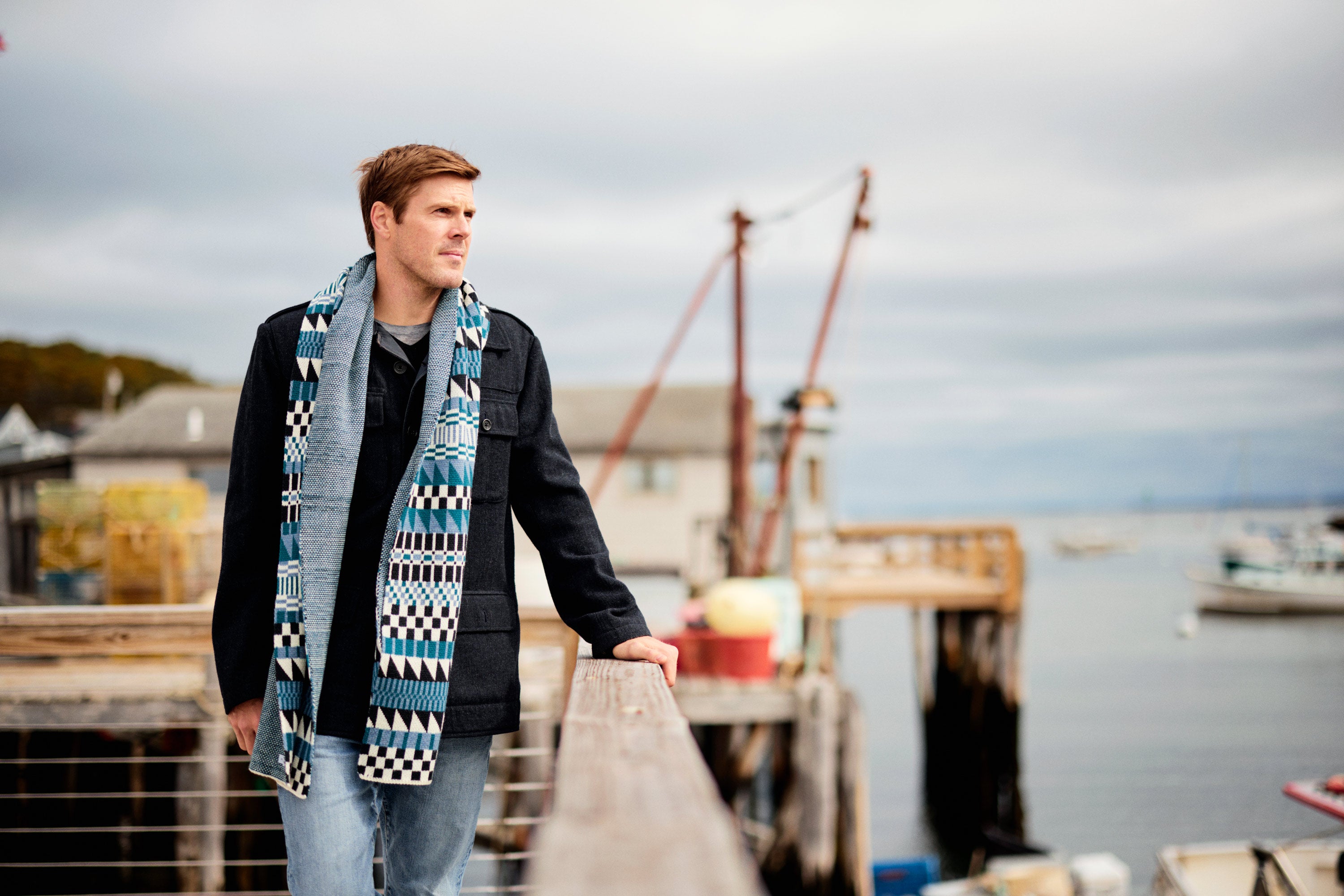 "Cool Jazz" Merino Wool Scarf