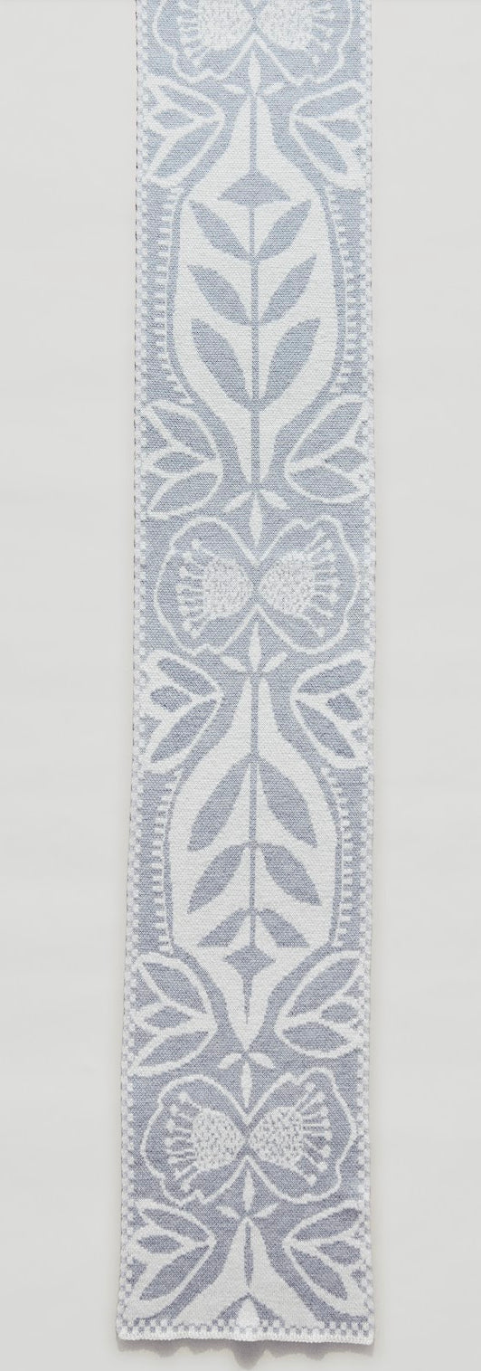 "Fog & Cream" Merino Wool Scarf