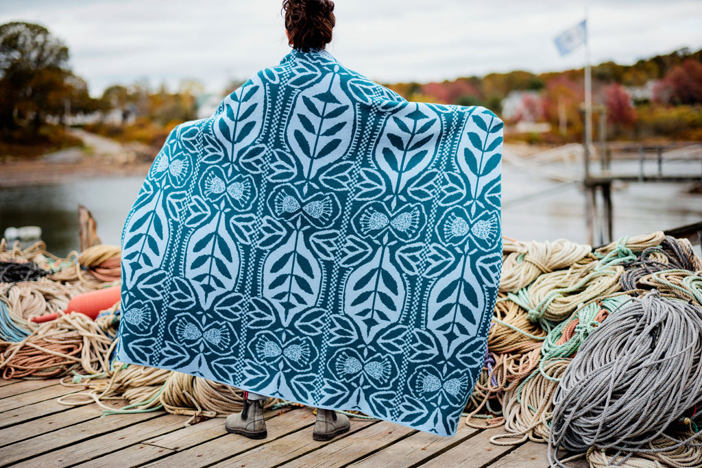 "Silhouette" Merino Wool Throw Blanket