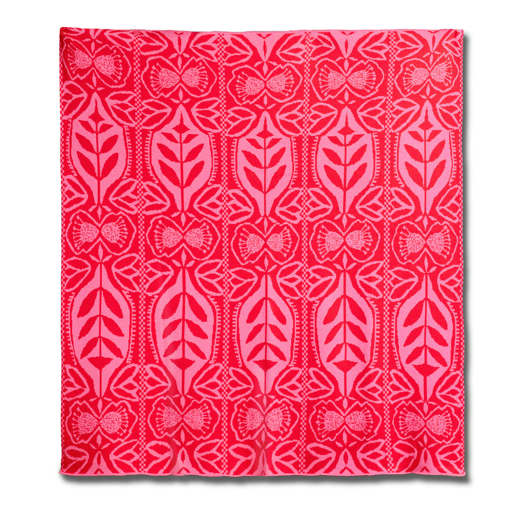 "Silhouette" Merino Wool Throw Blanket