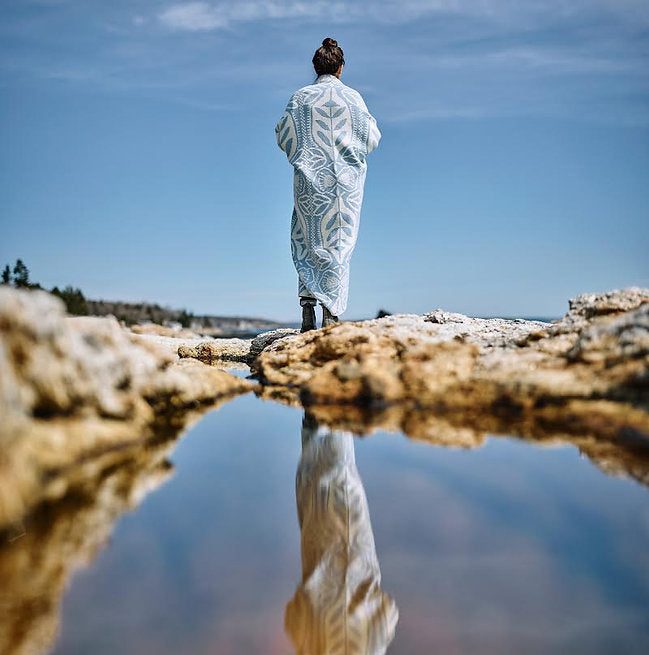 "Silhouette" Merino Wool Throw Blanket