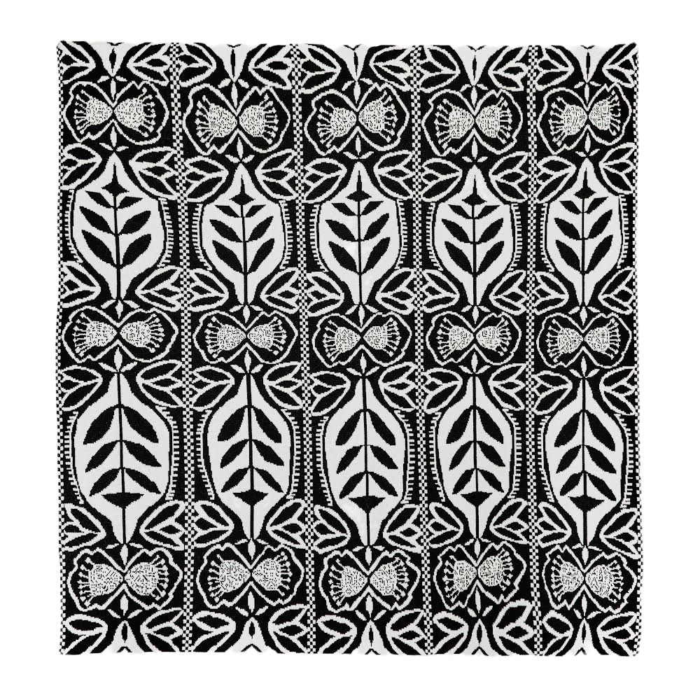 "Silhouette" Merino Wool Throw Blanket