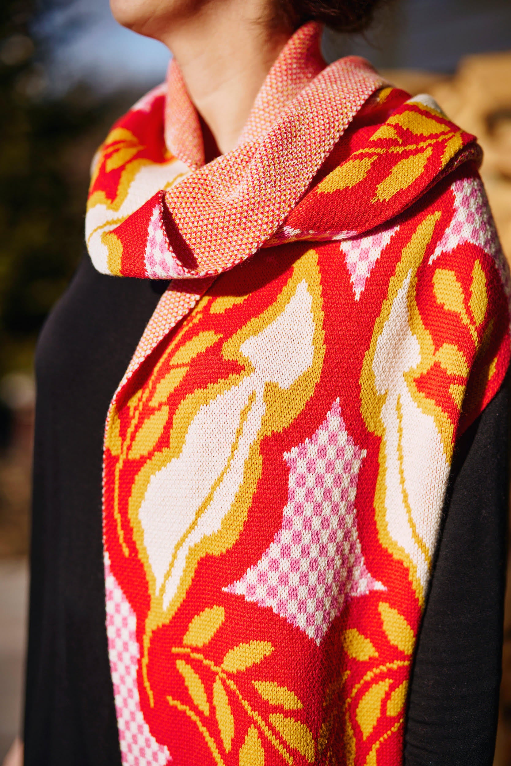 "Sunburst" Merino Wool Scarf